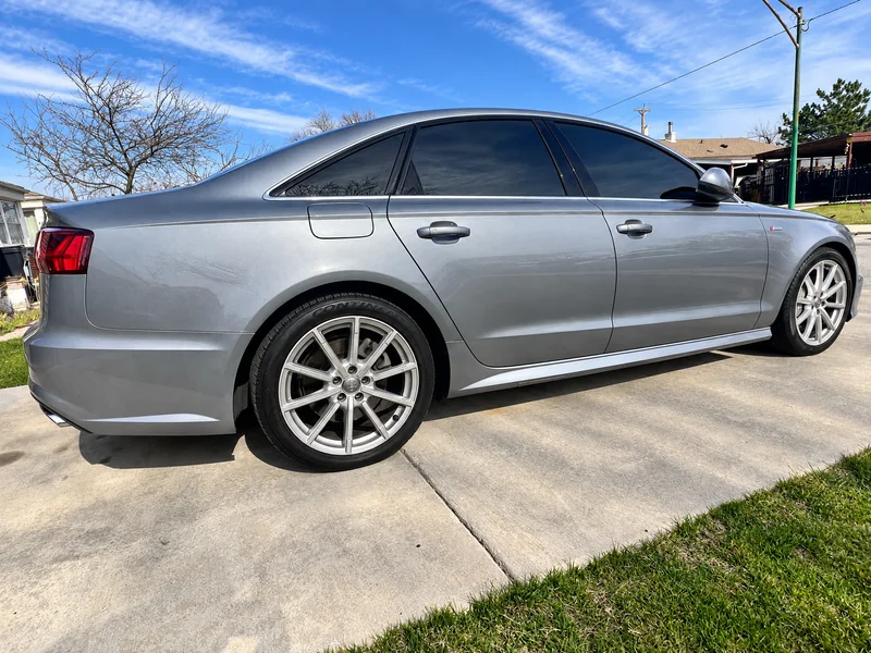 A gray Audi A6 tinted by Beast Auto Tints