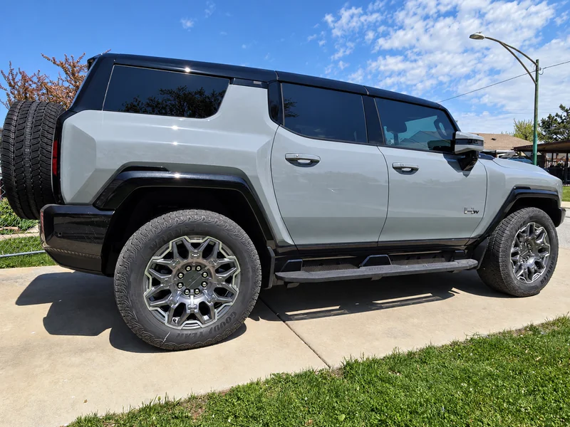 A GMC Hummer EV tinted by Beast Auto Tints