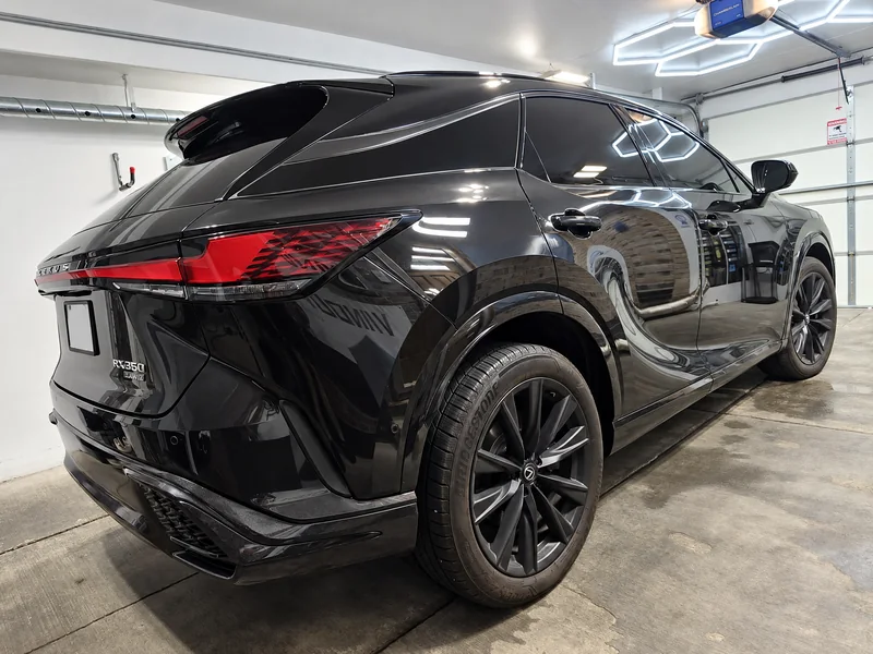 A black Lexus RX tinted by Beast Auto Tints