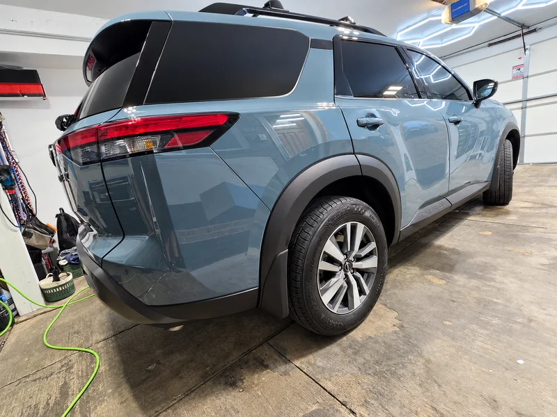A Nissan Pathfinder tinted by Beast Auto Tints